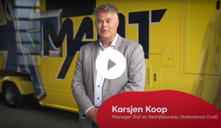 Karsjen Koop, Manager Staf en Bedrijfsbureau bij Ambulance Oost