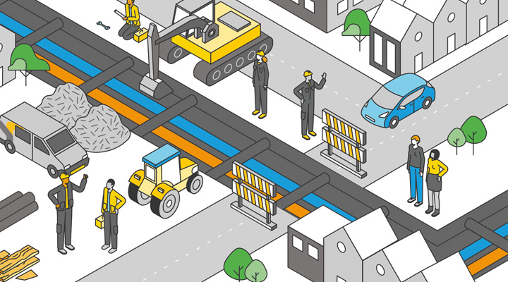 Omgevingsmanagement zorgt voor draagvlak bij aanleg duurzame warmteleiding door stedelijk gebied