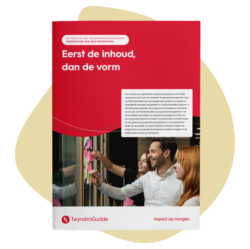 Eerst de inhoud, dan de vorm